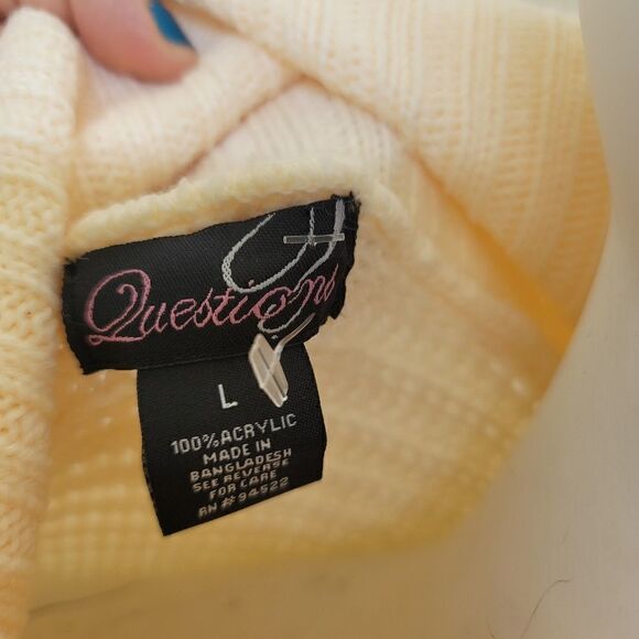 Questions pullover Sweater - Picture 7 of 8